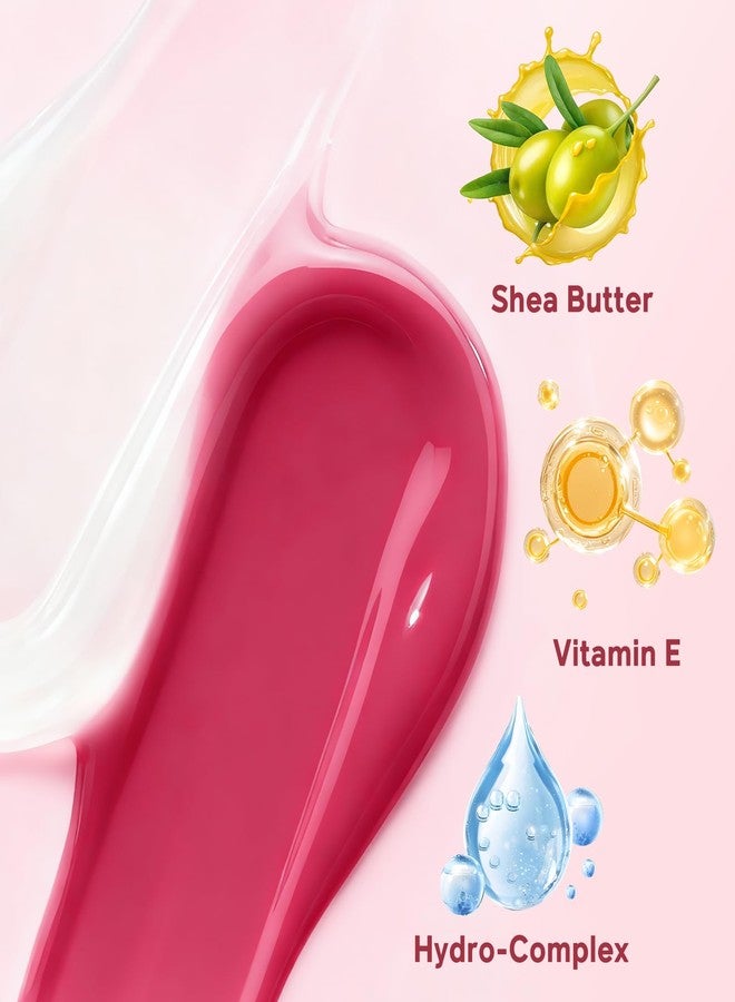 كولور_نيمف ثنائي ملمع شفاه ملون من كولور نيمف، مجموعة مرطب شفاه مغذية بزبدة الشيا وفيتامين هـ، ملمع شفاه غير لزج ومرطب للغاية للشفاه الجافة، لون شفاف | نباتي ولم يُختبر على الحيوانات، رقم 1 فراولة وفانيليا - Image 5